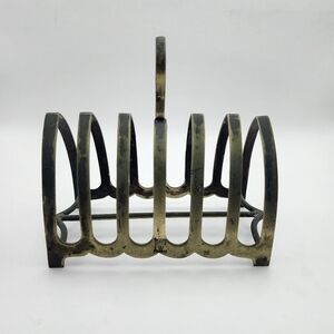 Antique Silver Plated Art Deco British Silversmith Toasted Rack Piece